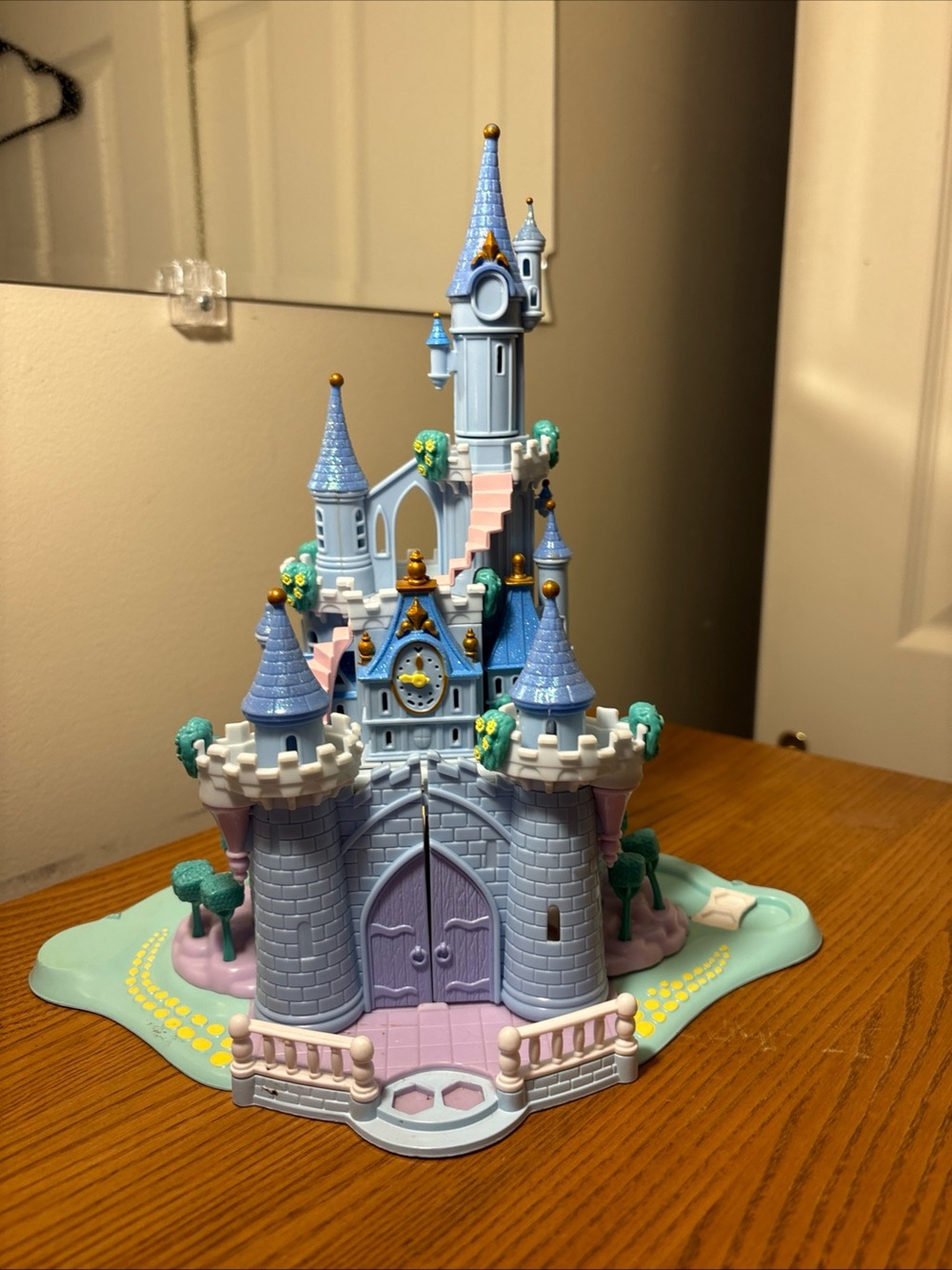 Blue and Purple Fantasy Princess Castle Playset for Kids Polly pocket